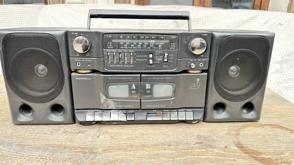 antik; NAKASON JAPAN- FM STEREO KARAOKE DOUBLE KASET ÇALAR FM RADYO - 2