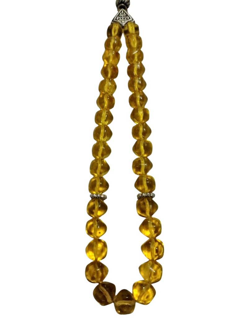 Gümüş İşlemeli Bal Rengi Ateş Kehribar – Kusursuz Kondisyon - 4
