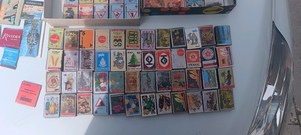 130 adet eski kibrik kutuları - 4
