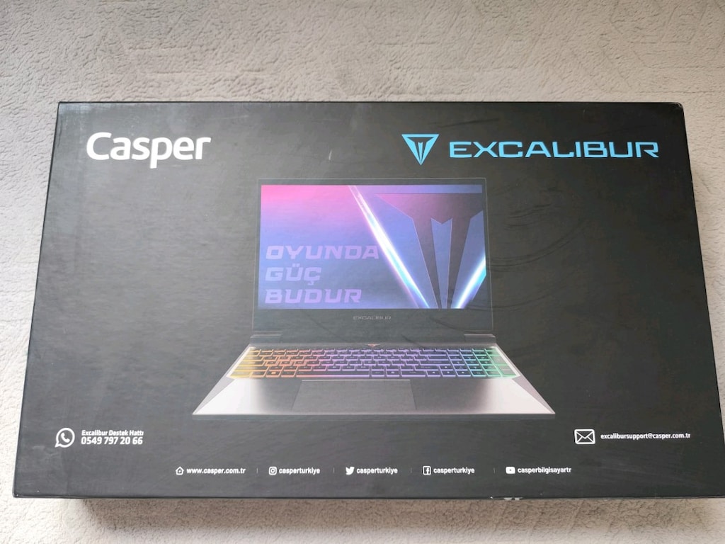 Casper Excalibur G870 - RTX 4050 / i5 12. Nesil / 1TB SSD - 15