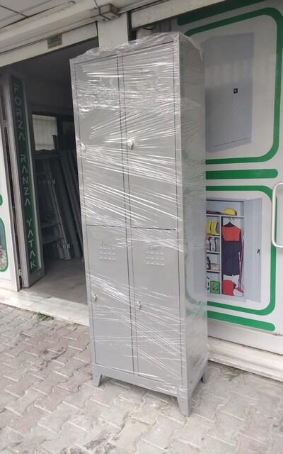 4 KAPAKLI ÇELİK SOYUNMA DOLABI-4'LÜ DOLAP-1 GÜNDE NAKLİYE