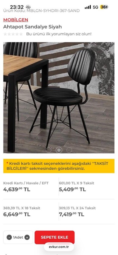 2.el tek sandalye fiyatı, NAKİT SATIŞ - 10
