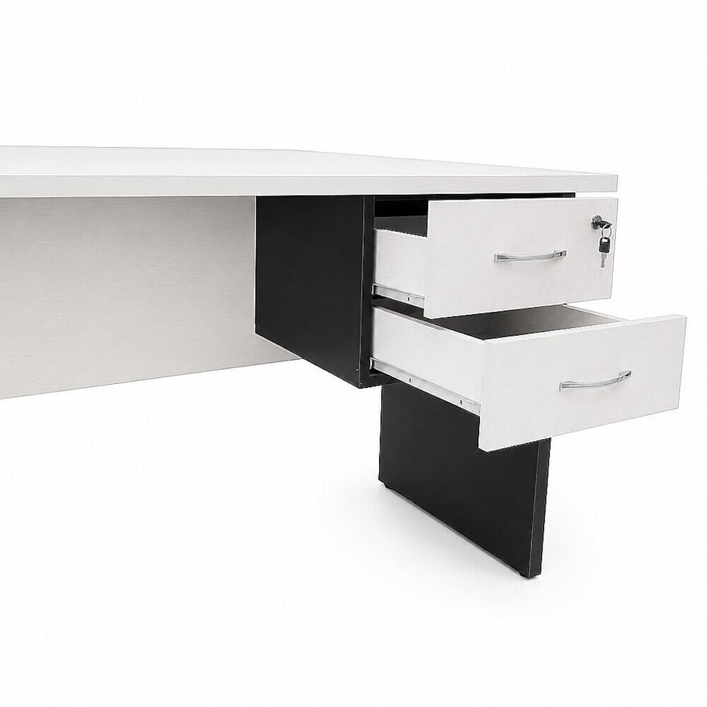 ATOM OFİS - MEKOM BEYAZ ÇALIŞMA MASASI - 120 CM (2 YIL GARANTİ) - 2
