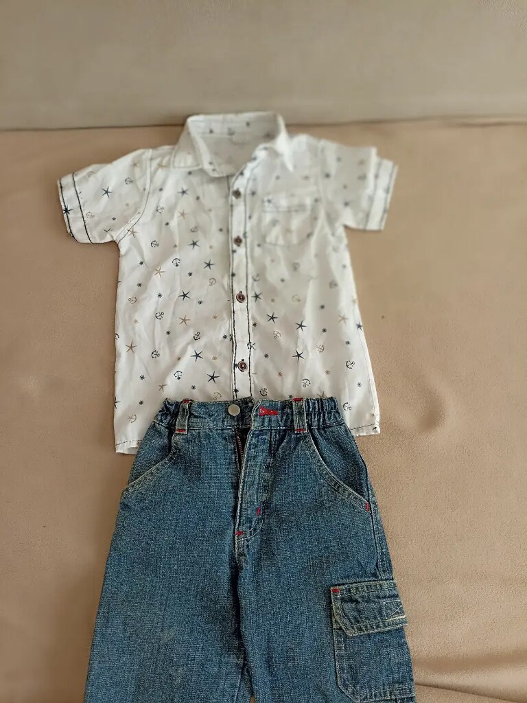 Yazlık takım kot+gömlek