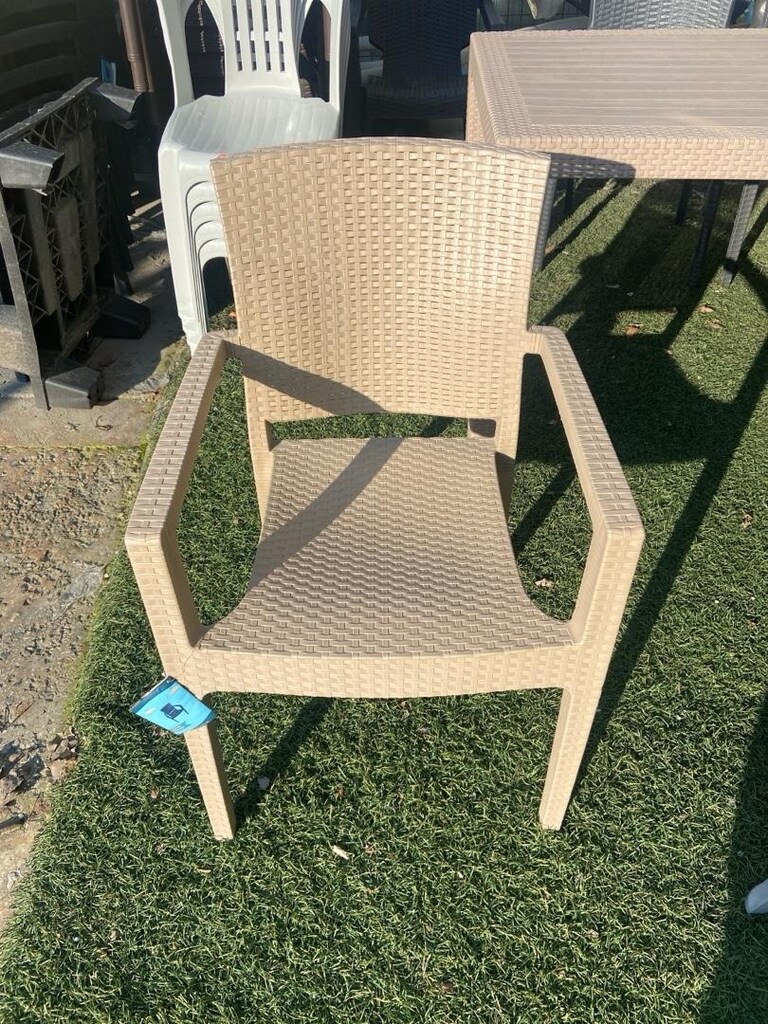 Rattan masa sandalye takımı 6 dandalye 90*150 masa - 2