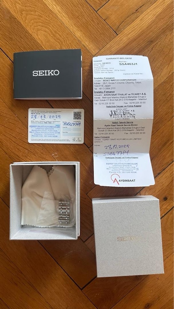 FULL SET SEIKO CHRONOGRAPH SSB479P1 PANDA