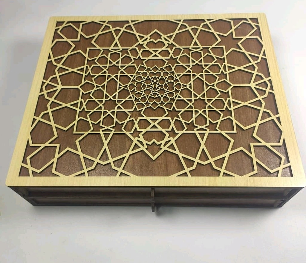 2 KATLI 20 BÖLMELİ TESBİH KUTUSU AHŞAP - 4