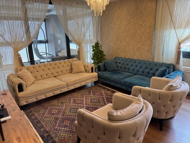 OTURMA ODASI + TV ÜNİTESİ + YEMEK MASASI + PERDE
