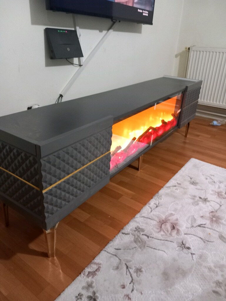 ŞÖMİNELİ 180CM CAMLI ELEKTRİKLİ FAB. - 3