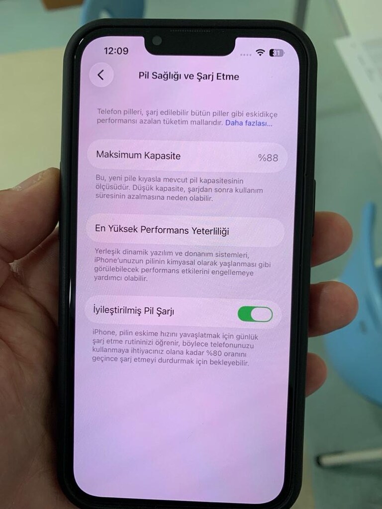 İPhone 13 128 GB MIDNIGHT TR GARANTİLİ TAKASLI PİL 88 - 11