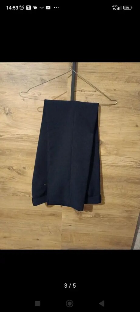 Sıfır sayılır.Bayan kumaş lacivert pantolon. - 2