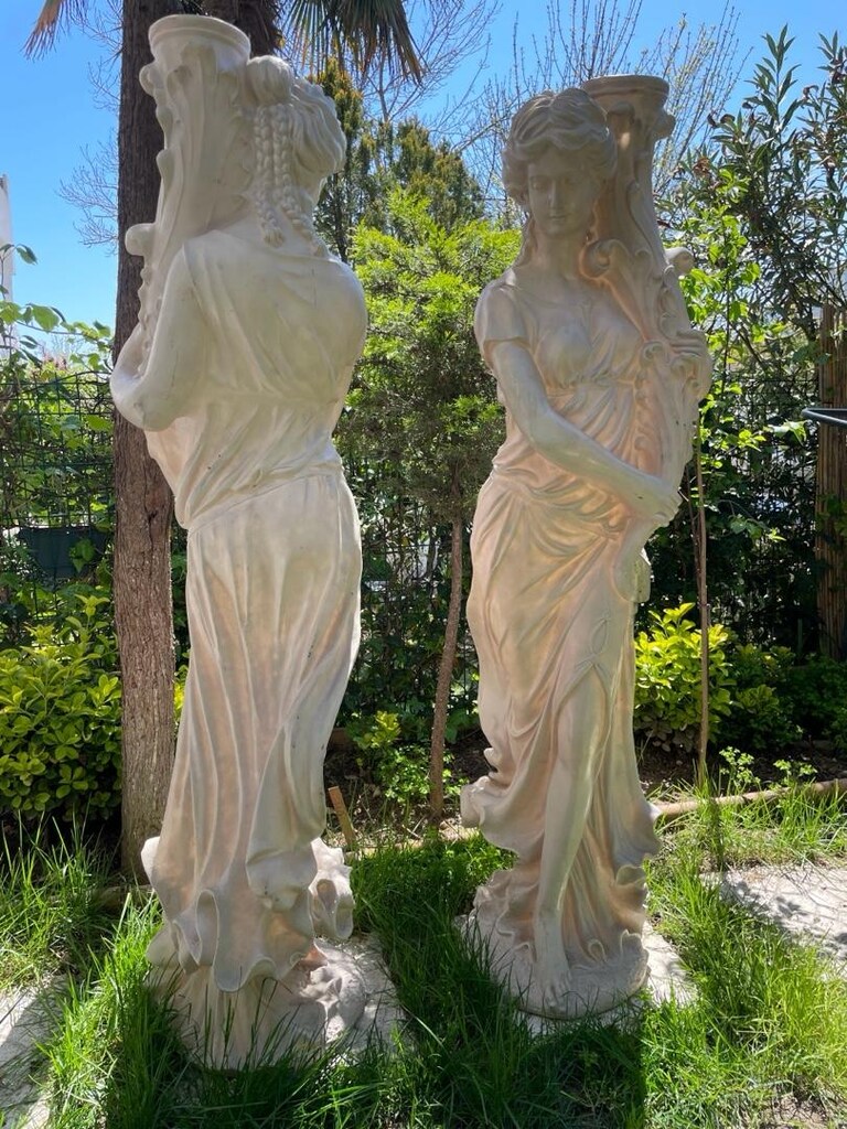 1 Adet Şelaleli Kız Heykeli 155 CM fiberglas - 6