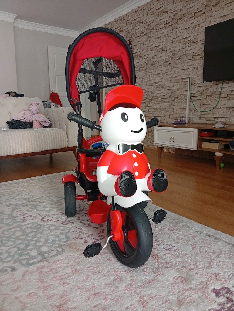 ebeveyn kontrollü müzikli panda bisiklet