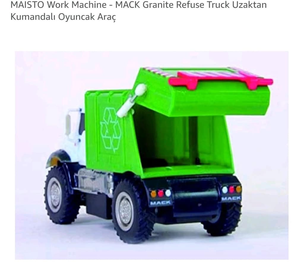 SIFIR Maisto Tech R/C MACK Granite Refuse Truck Uzaktan Kumandalı Çöp - 3