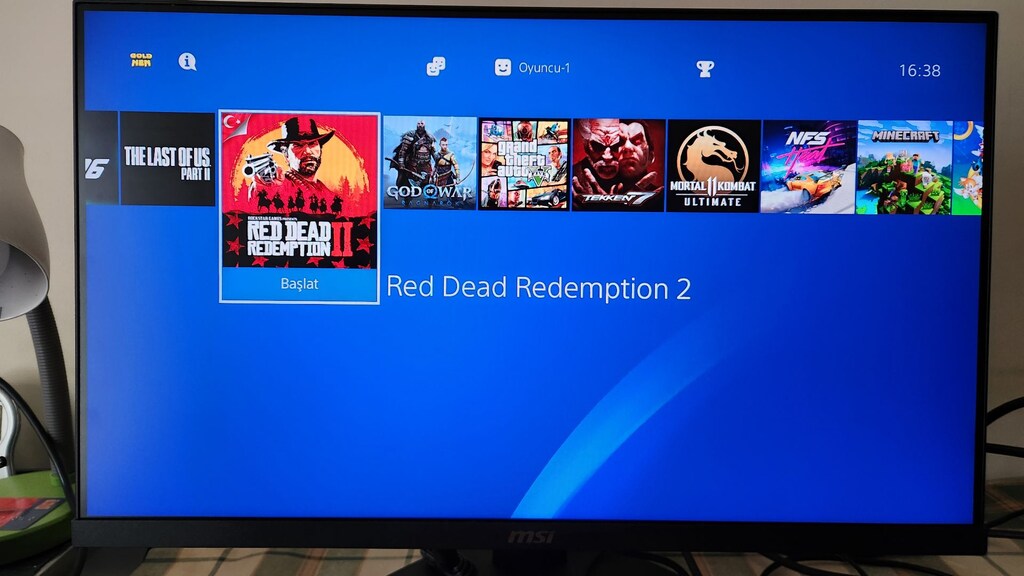 PS4 Slim 1 TB, 16 Oyunlu, Çift Kollu, Sorunsuz Tertemiz Cihaz - 8