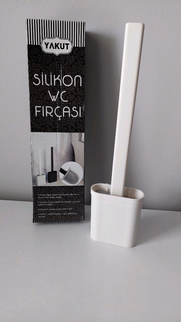 Tuvalet Fırçası Silikon•Kendinden Yapışkanlı/Çakılabilir•Yeni Ürün•Şık - 2