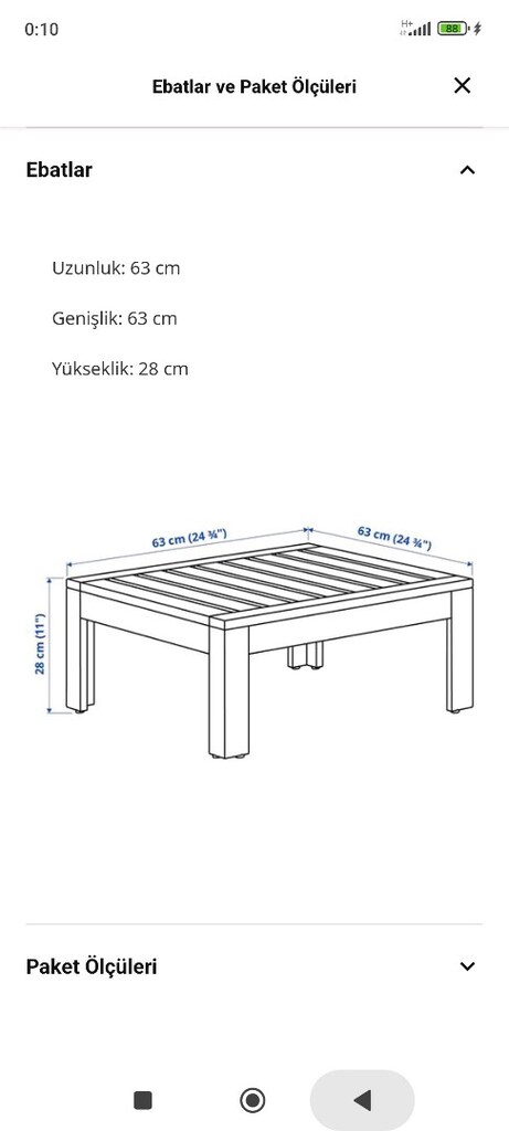 Ikea dış mekan bahçe balkon mobilyası - 10