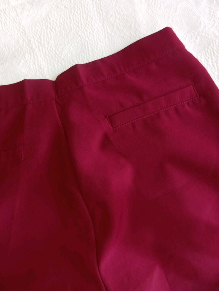 Bordo Klasik Kadın Pantolon - 7