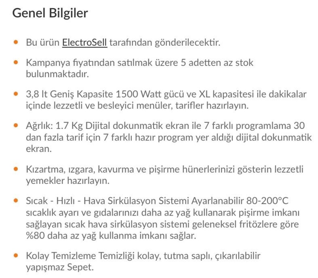 SIFIR PAKETLİ AİRFRYER - 4