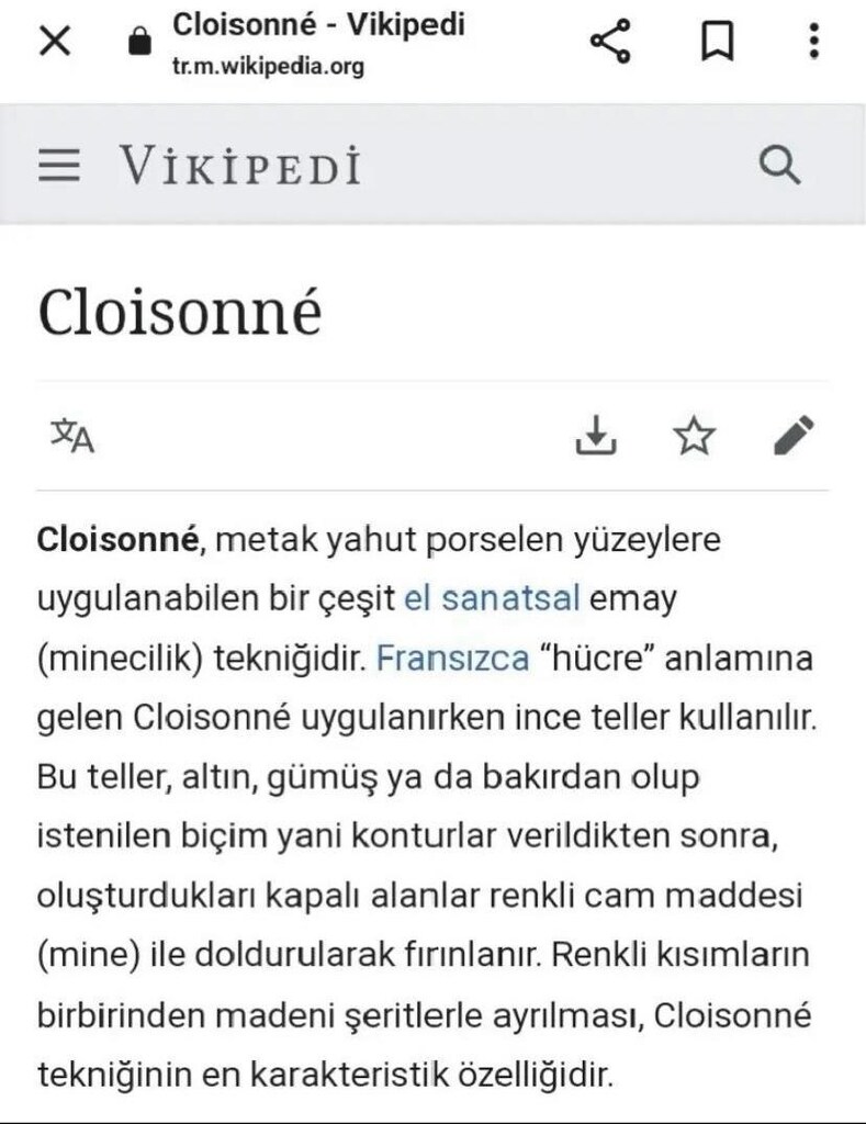 VİNTAGE CLOİSONNE EL İŞÇİLİĞİ BİLEZİK - 4