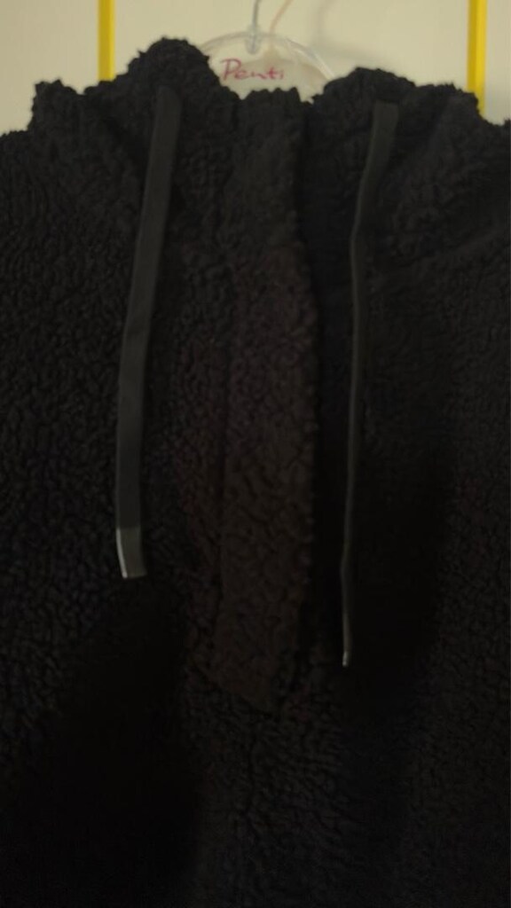SİYAH PELUŞ SWEATSHİRT - 5