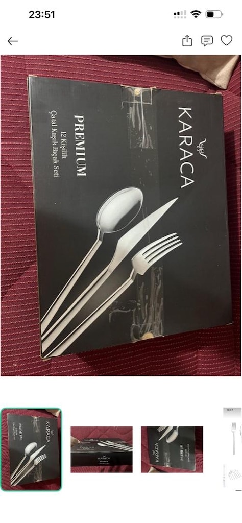 KARACA ÇATAL BIÇAK KAŞIK TAKIMI - 4