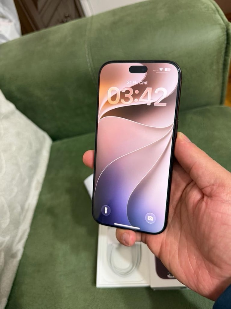 iPhone 18pro (23 ay garantili pil 100) - 10