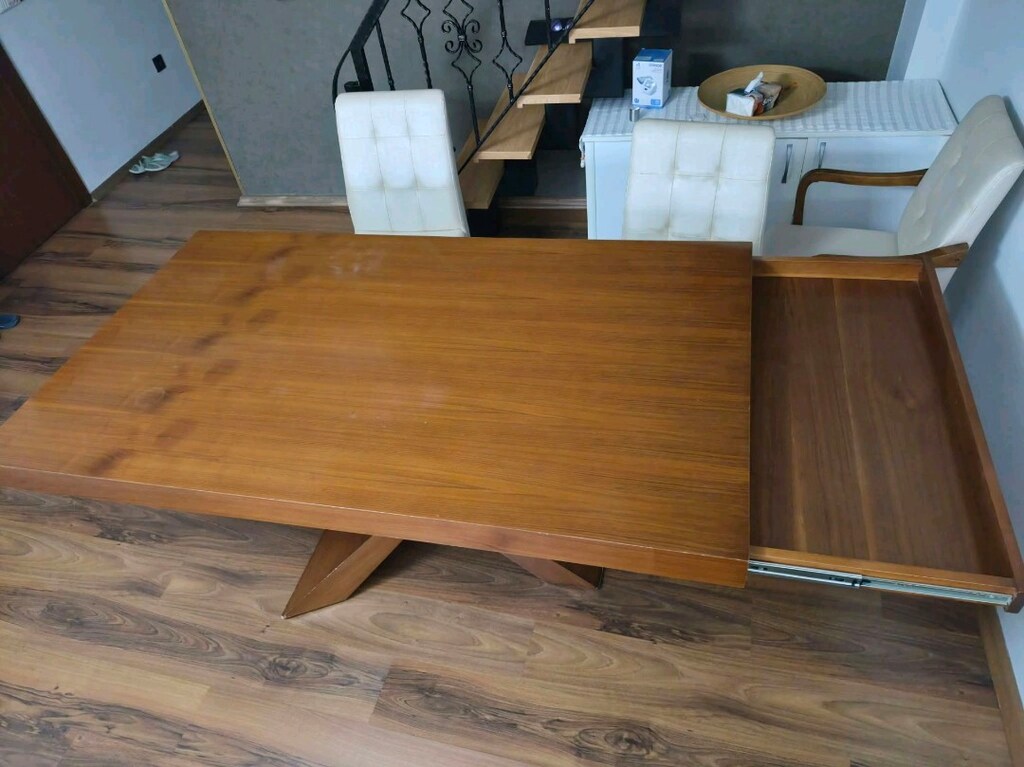 Masif yemek masası Açık 2.20×105 kapalı 1.80x105 - 4