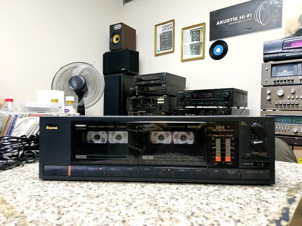 sansui d-1000w çift kaset deck.. - 4