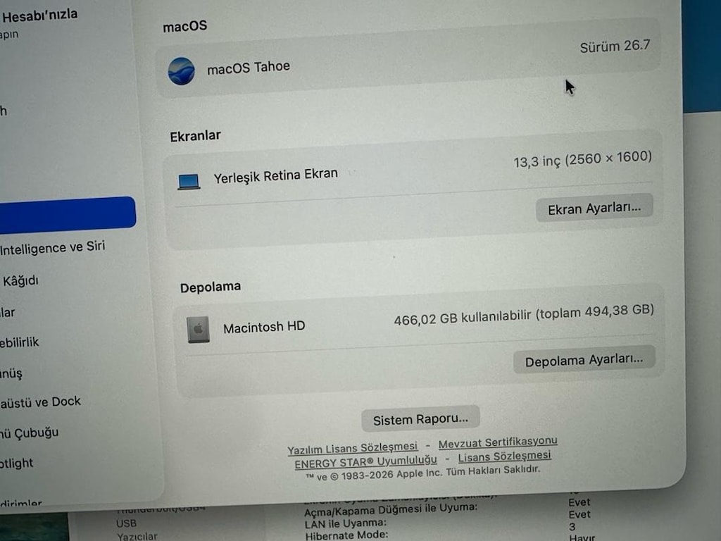 pil sağlığı çok iyi devir sayısı çok düşük macbook pro M2 çipli 13” - 3