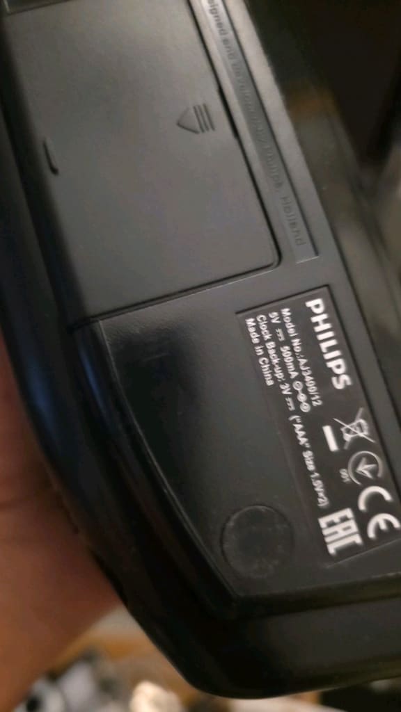 Philips AJ3400, büyük yeşil LED ekranlı, dijital FM radyolu saat - 4