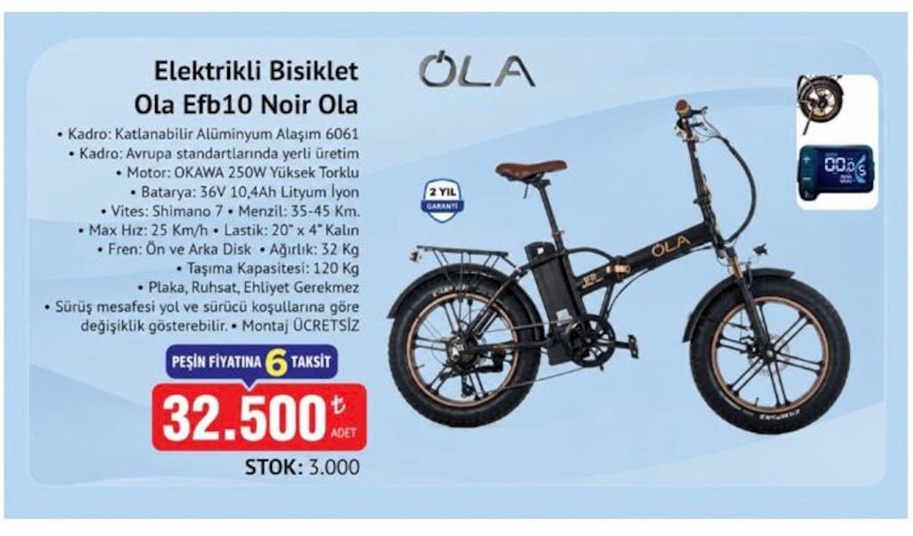 Ola Efb10 Noir Elektrikli Bisiklet - 4