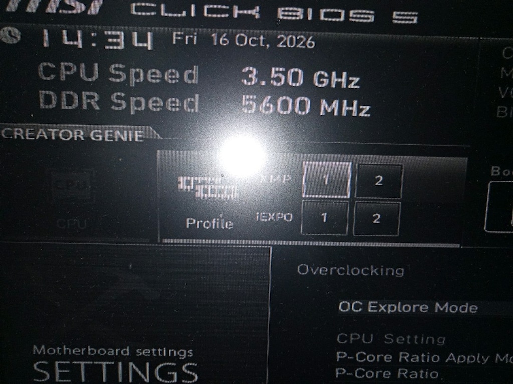 DDR5 2x8 Ram.T Force Vulcan Black Gaming - 5