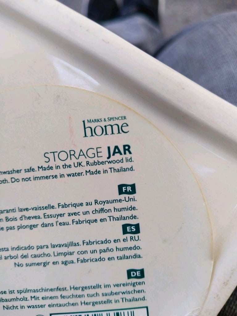 Vintage 1999 Marks & Spencer Home 3'lü Seramik Saklama Kavanozu Seti - 2