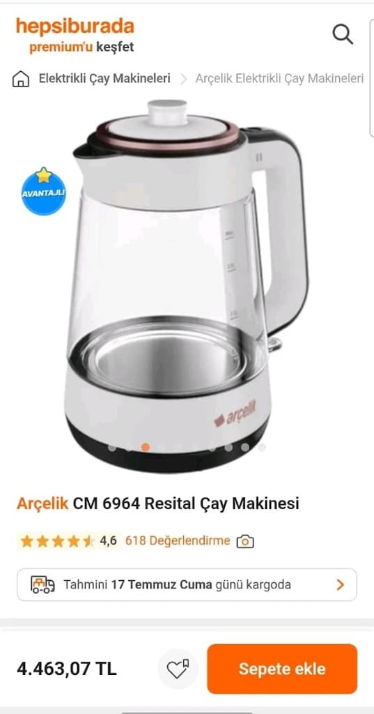 Arçelik {CM 6964 Cam Çay Makinesi} - 2