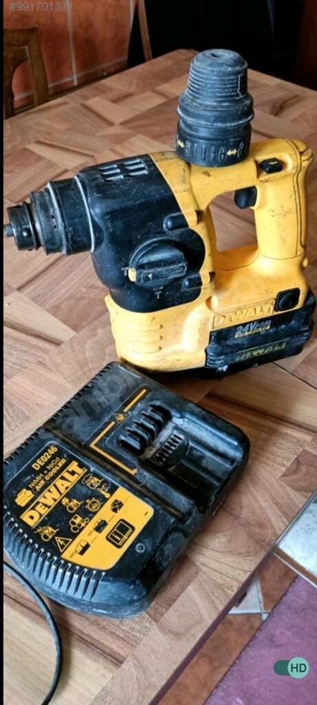 ŞARJLI 24 VOLT ORJİNAL ALMAN DEWALT BİJON KIRICI DELİCİ DARBELİ MATKAP - 2