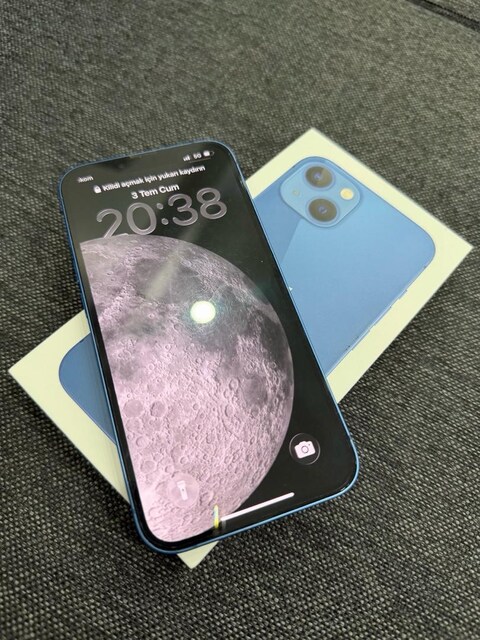 Temiz Orijinal Türkiye iPhone 13 Mavi