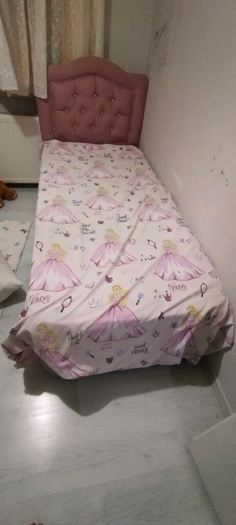 tek kisilik yatak baza başlık birlikte - 2