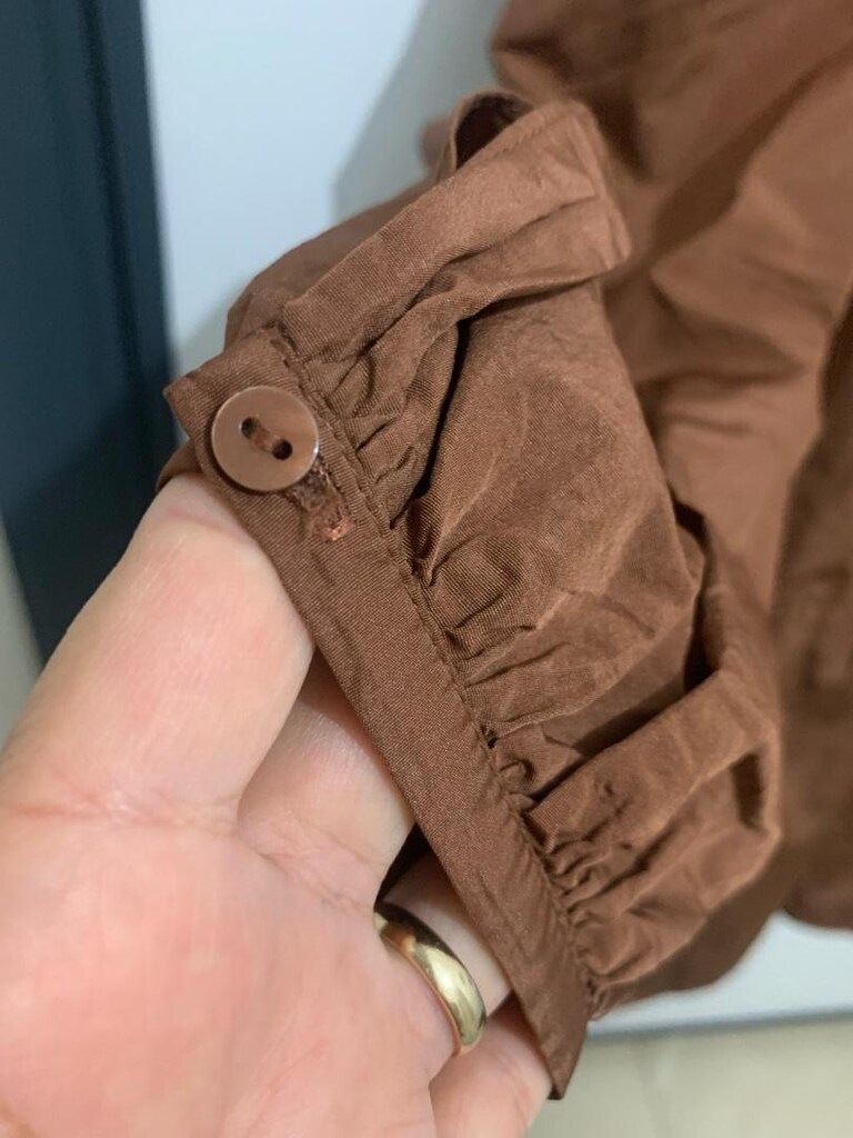 Zara Volanlı L-XL Balon Kol Mini Elbise - 7
