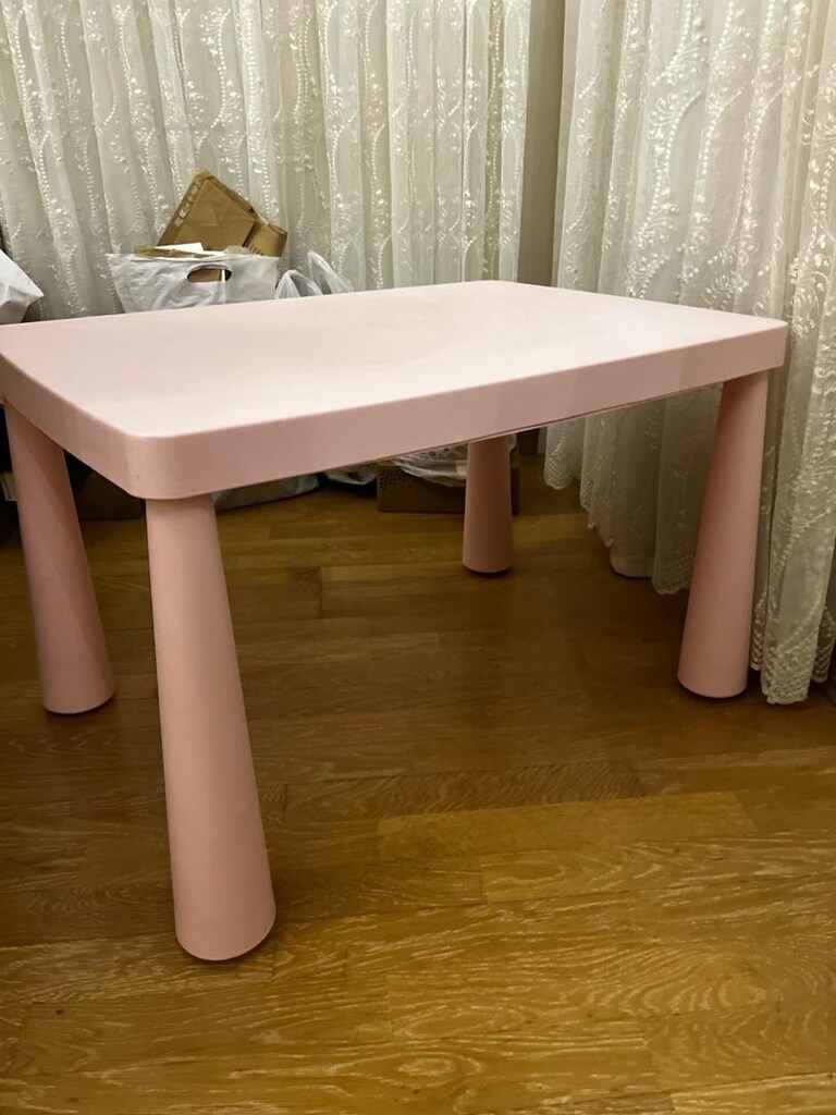 İkea pembe mammut çocuk masası 77x55 - 2