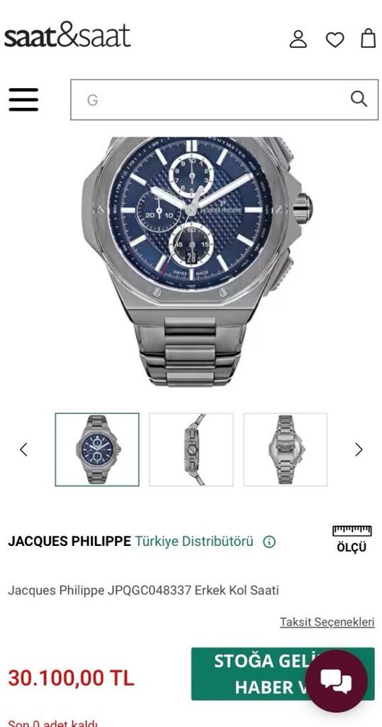 JACQUES PHILIPPE SWISS MADE SAAT - 9
