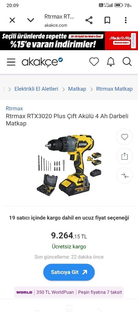 Darbeli kömürsüz şarjlı matkap - 9