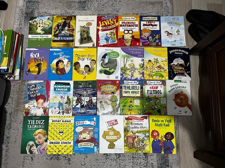 190 adet toplu kitap