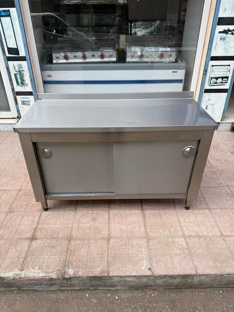 krom tezgah ara raflı krom tezgah çalışma tezgahı - 2