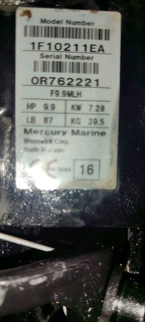 Mercury 9.9 HP temiz - 12