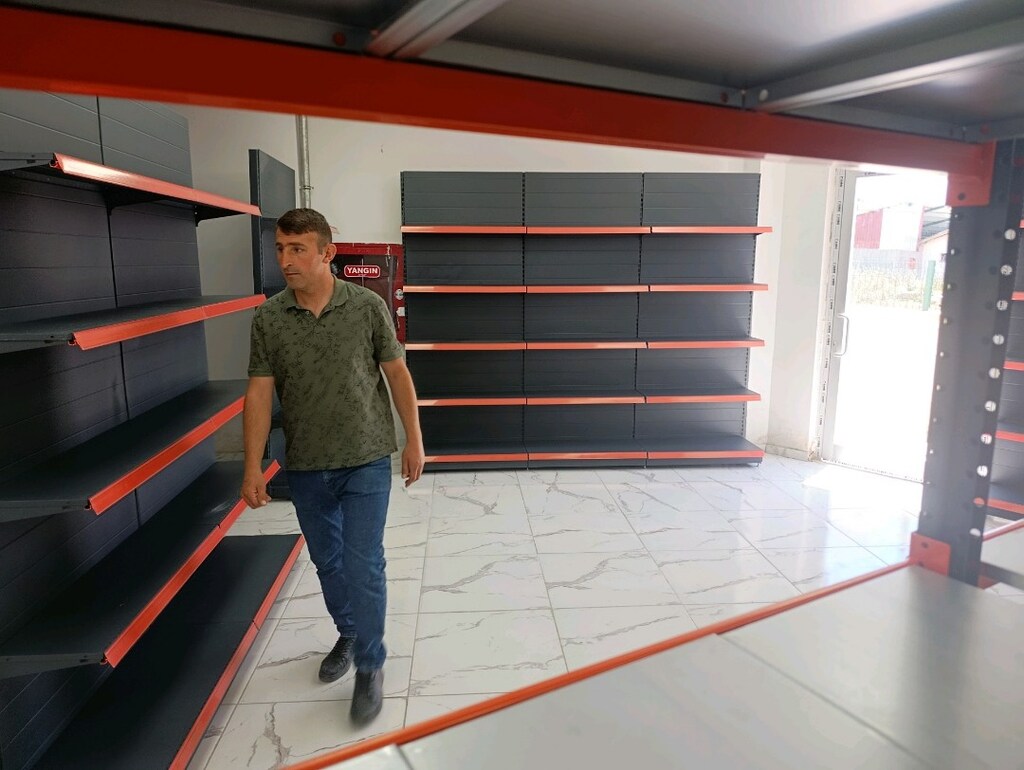 Market raf dükkan raf delikli raf hırdavat raf 1 KALİTE - 15