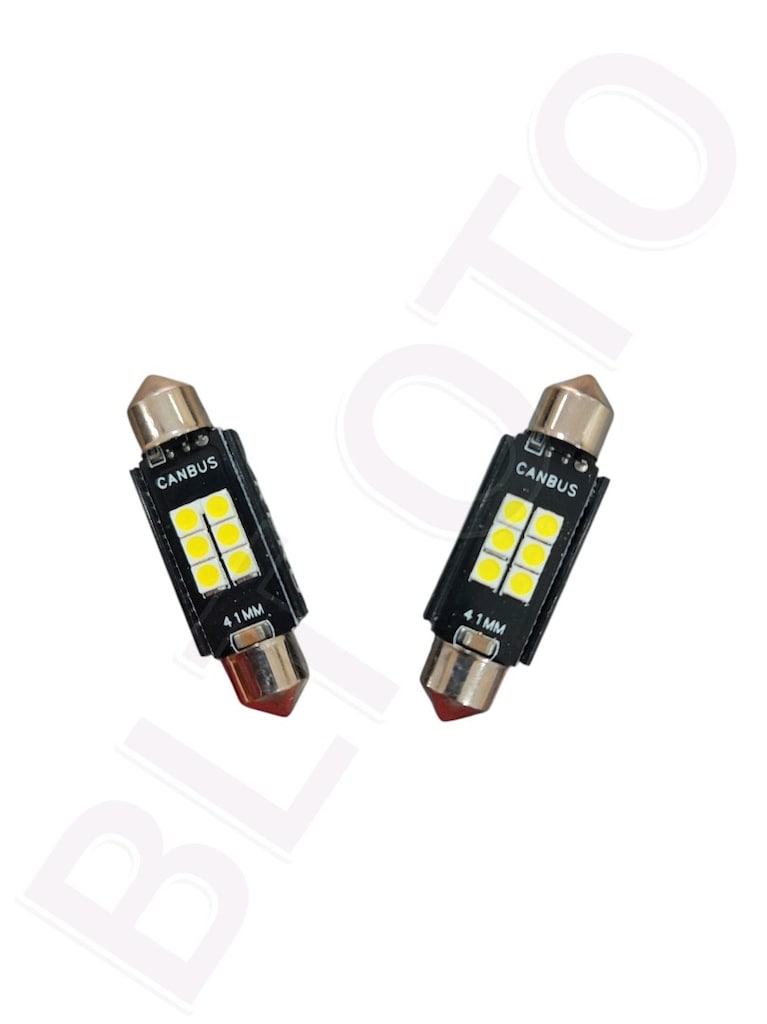 SOFİT LED AMPUL 6 LEDLİ BEYAZ 41 MM 12V - 2