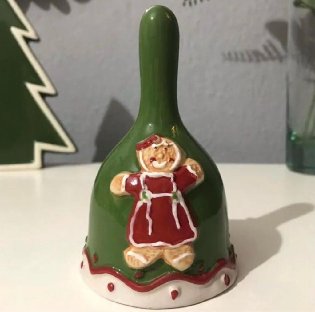 Vintage El Boyama Porselen Çan - 3