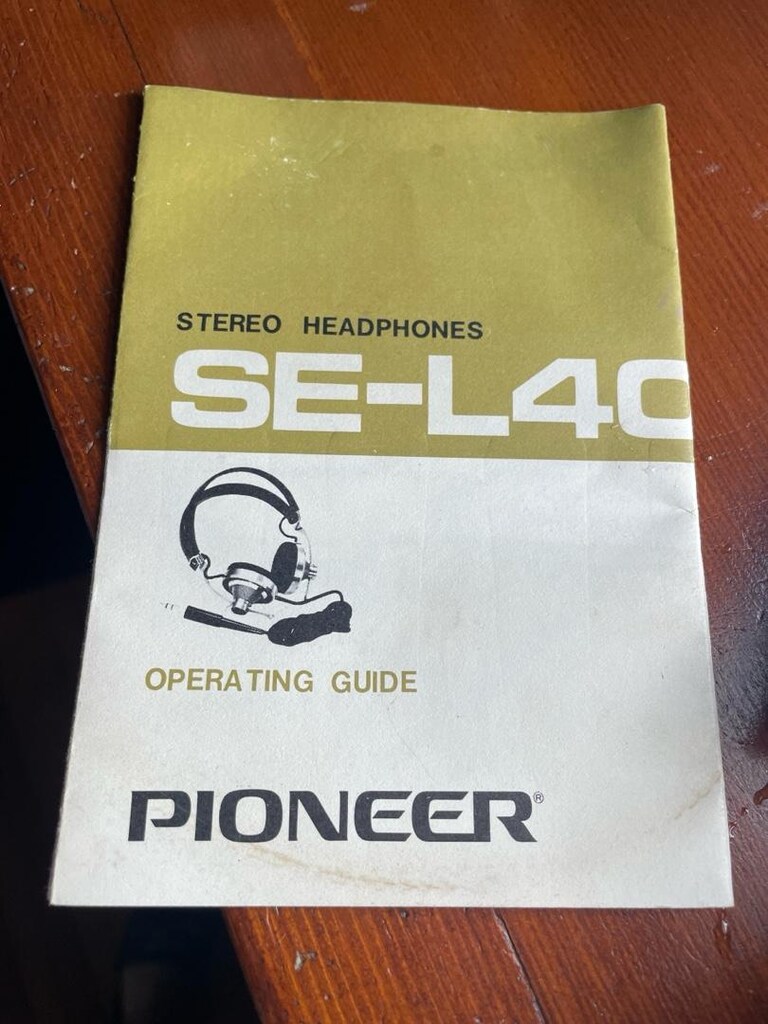 Pioneer kulaklık. 1970 lerden. Vintage SE-L 40 - 2