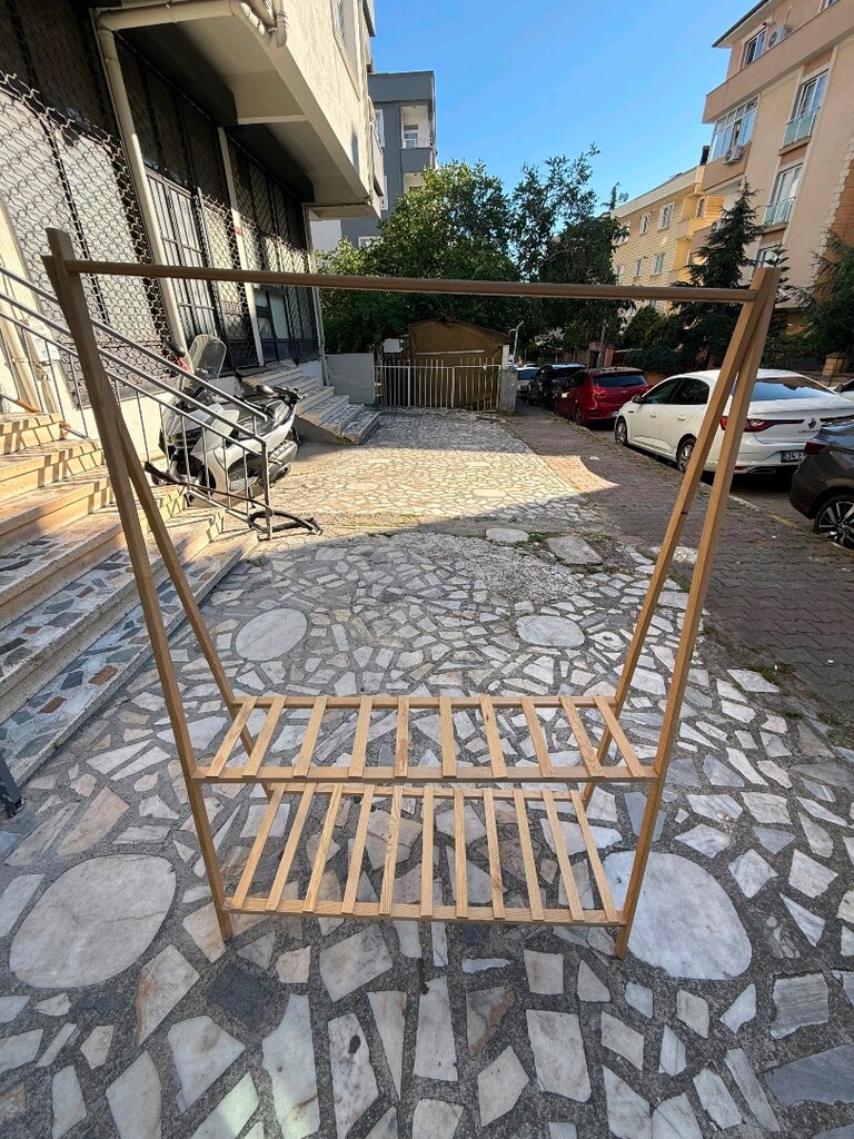 ahşap askilikli ayakkabılık - 2